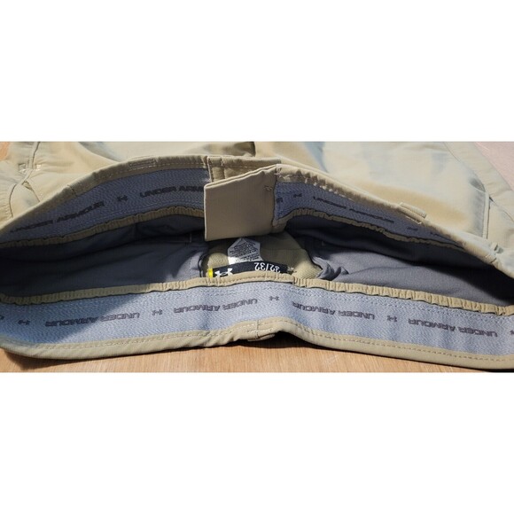 Under Armour Loose Men's UA Match Play Golf Pants Size 32x32 Beige - Picture 4 of 14